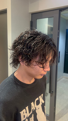 波巻きメンズパーマ