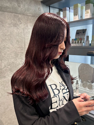 ブリーチなしダブルカラー/チェリーレッド