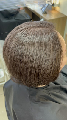 【老沼】イメチェン/ホワイトブロンド/外ハネボブ/美髪