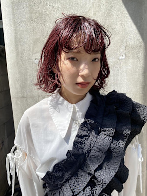 レッドブラウン/ブリーチなしカラー