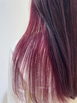 インナーカラー/パープルレッド