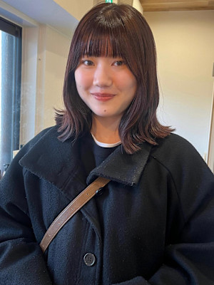 柔らか暖色ブラウン×ロブ