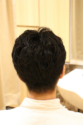 ビジネスツーブロ＋パーマ