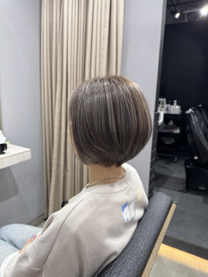 ショートボブ☆ハイライトカラー
