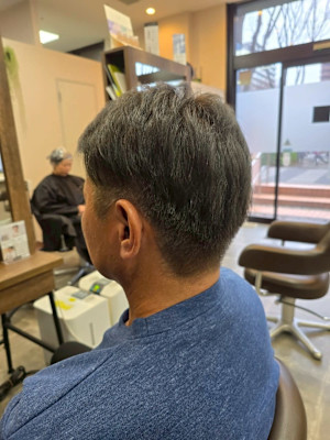 メンズカット/パーマ/グレイカラー/鎌取駅/韓国風/白髪染め