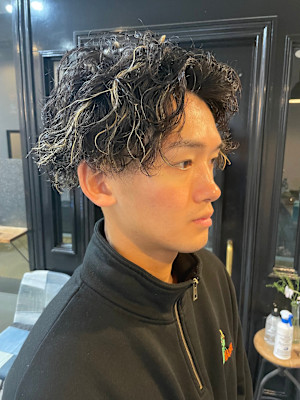 ハイライト×スパイラルパーマ