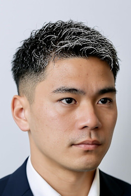 新社会人ビジネスアップバンク爽やかショート黒髪20代30代