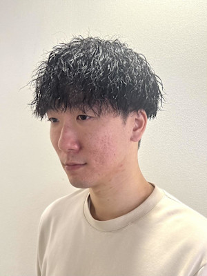 【平山明樹】メンズパーマ/縦落ちスパイラルパーマ