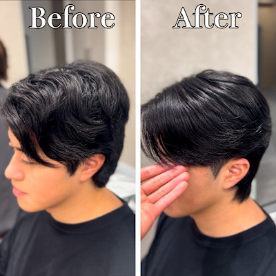 横浜”曲がる縮毛矯正ニュアンスメンズ縮毛矯正