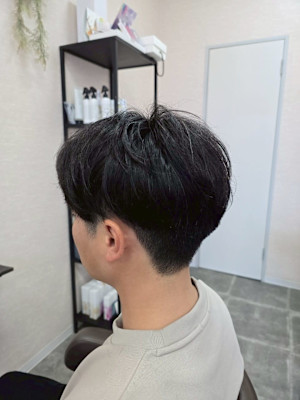 メンズカット/パーマ/グレイカラー/鎌取駅/韓国風/白髪染め
