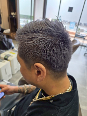 メンズカット/パーマ/グレイカラー/鎌取駅/韓国風/白髪染め