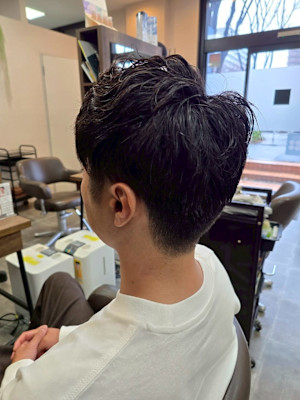 メンズカット/パーマ/グレイカラー/鎌取駅/韓国風/白髪染め