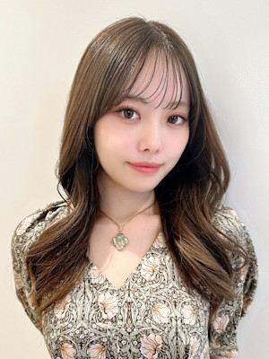 山村/韓国ヘアくびれヘア/小顔大人かわいい/前髪カット銀座