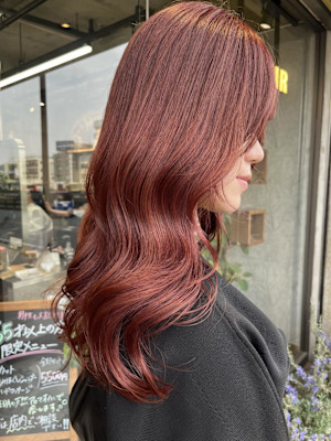 赤髪ロング