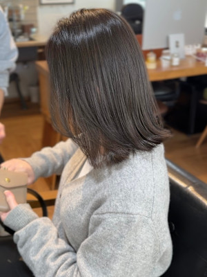 透明感グレージュcolor