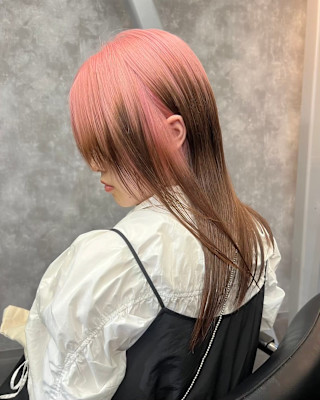 ルーツカラー　デザインカラー　ハイトーン　表参道/原宿