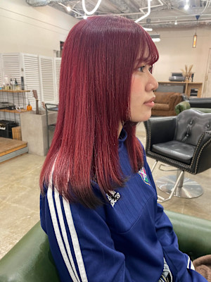 【韓国風レッドヘアー × ブラックエンドカラー】ethica
