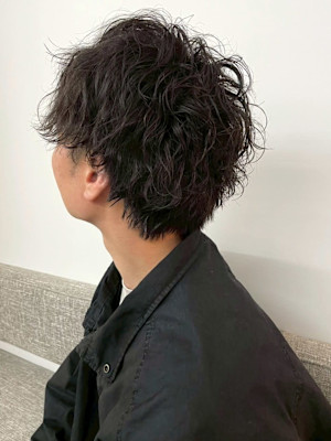 スパイラルパーマ マッシュ メンズパーマ 20代 30代