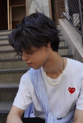 無造作センターパート