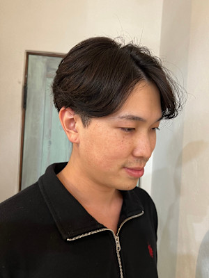 毛流れセンターパート