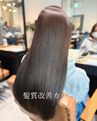 髪質改善カラー×グレージュ♪