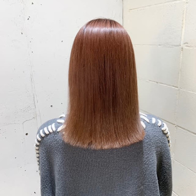 アプリコットピンク×ぷつっとカット