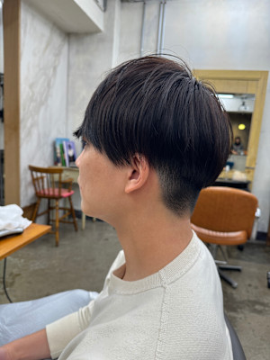 ツーブロックマッシュショート