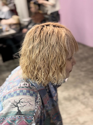 ブリーチ毛対応スパイラルパーマ