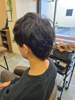 メンズカット/パーマ/グレイカラー/鎌取駅/韓国風/白髪染め