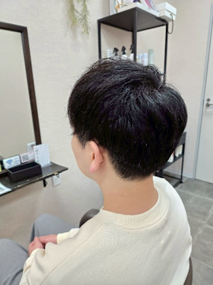メンズカット/パーマ/グレイカラー/鎌取駅/韓国風/白髪染め
