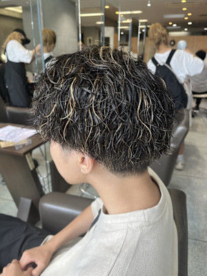 メンズ波巻きスパイラルパーマ