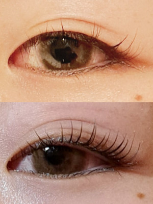 まつ毛カールして目力アップ