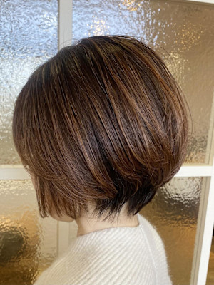 大人菱形ショート☆骨格補正