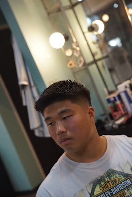 スキンフェード×ウェーブアップ