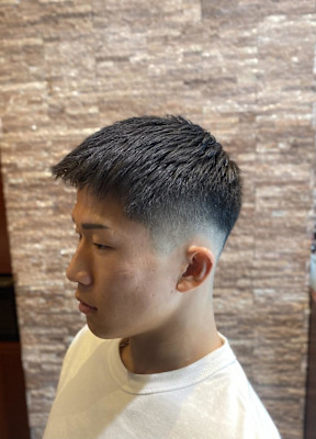 銀座 理容室  フェード