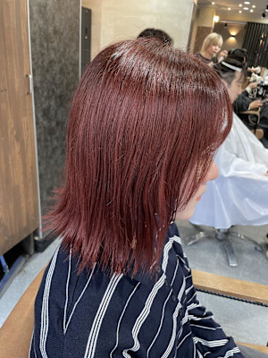 【SHIAN山本】チェリーレッドカラー