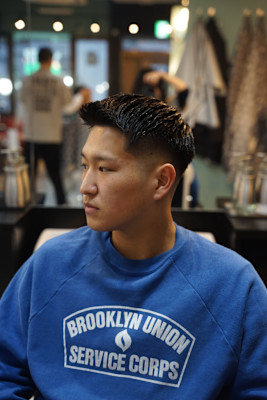 スキンフェード×ウェーブアップ