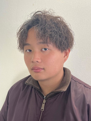 【平山明樹】縦落ちスパイラルパーマ