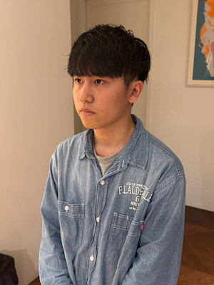 【ナチュラル×韓国風】メンズの王道マッシュパーマスタイル！