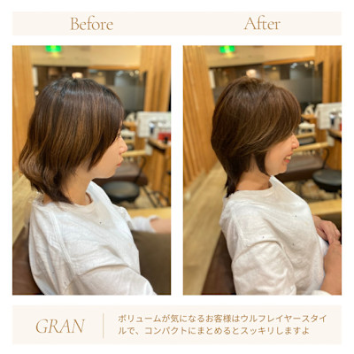 お客様髪質改善データ1800（ミディアムウルフ）