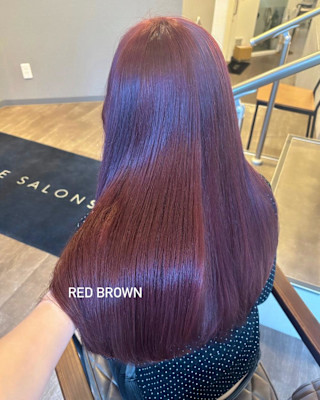 レッドブラウン/ブリーチなしダブルカラー