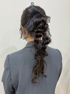 〜お呼ばれヘア〜編みおろしヘア