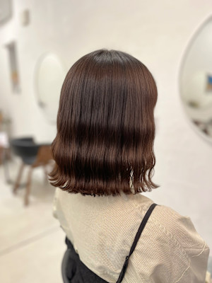 波巻きボブパーマ