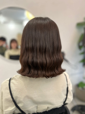 波巻きボブパーマ