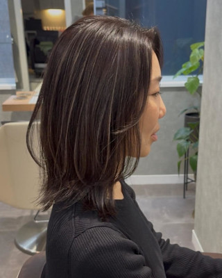 レイヤーカット×コントラストハイライト