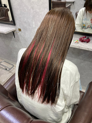 インナーカラーレッド