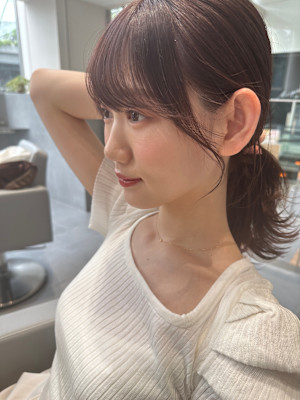 外ハネくびれヘア