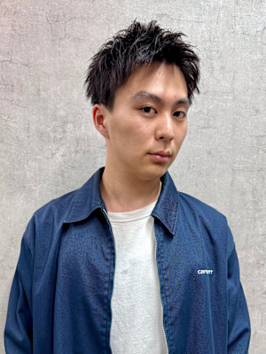 池袋スパイキーショートアップバング◎[池袋メンズ美容室］