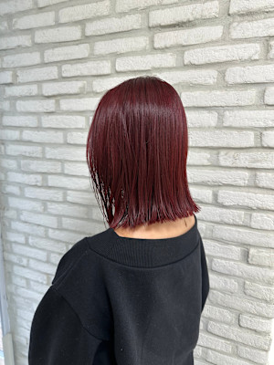 ワインレッドボブ