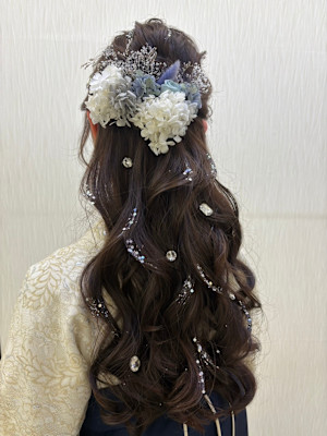 卒業式ヘア！ハーフアップ